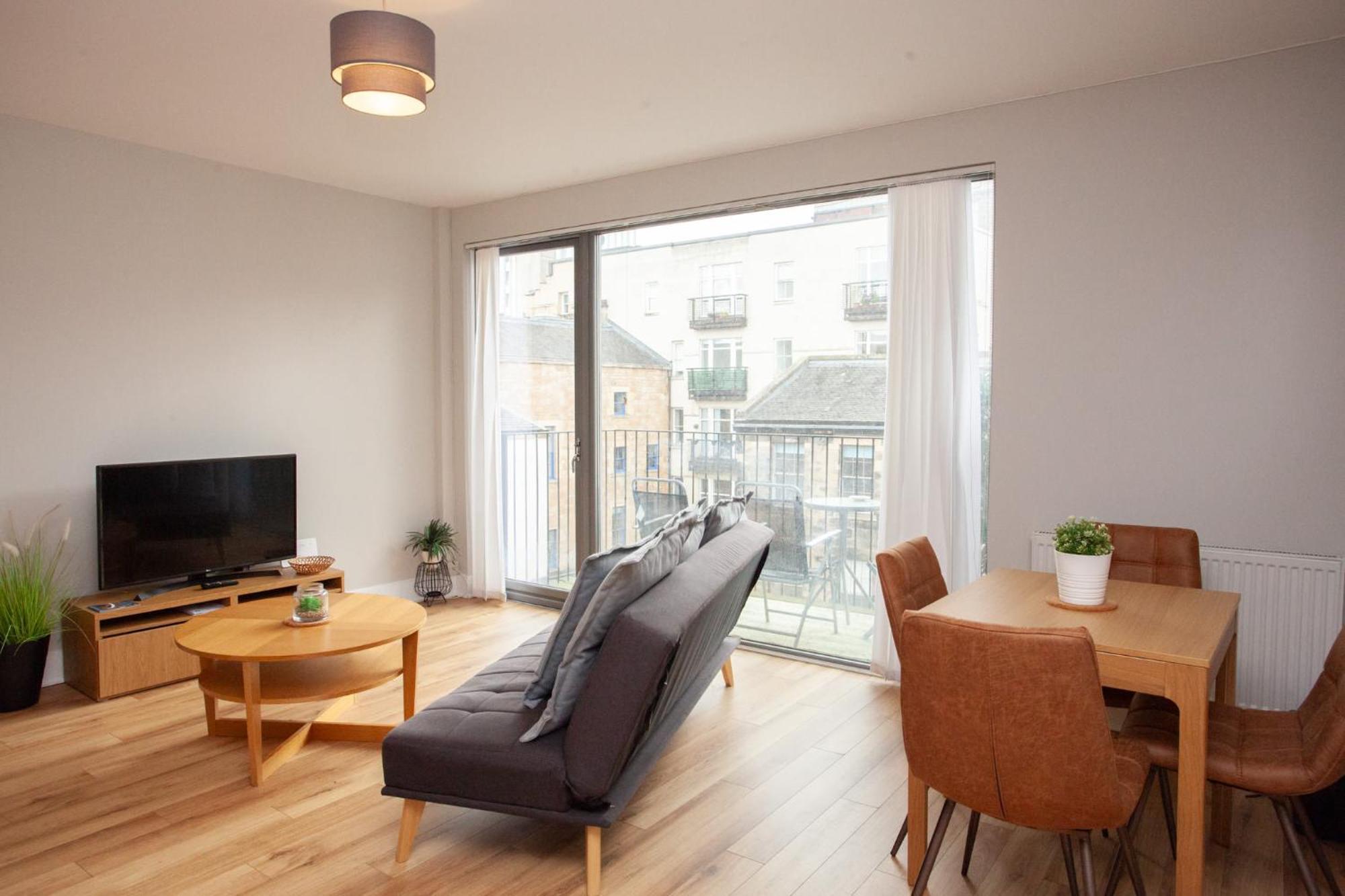 1 Bedroom Flat In The Heart Of Merchant City Glasgow Eksteriør billede